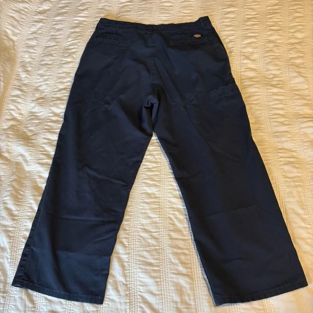 Dickies Flex Dark Navy Straight-Leg Work Chinos